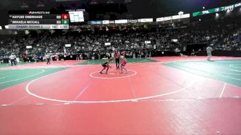 98 lbs Champ. Round 2 - Mikaela McCall, SGO1 vs Kaylee Oberhaus, RDR3