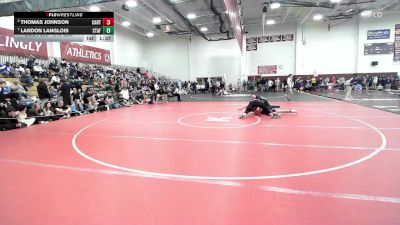 215 lbs Quarterfinal - Thomas Johnson, Canton vs Landon Langlois, Stafford