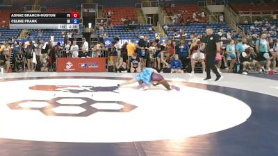 115 lbs Cons. Rd Of 64 - Ashae Branch-Huston, Pennsylvania vs Celine Frank, Michigan