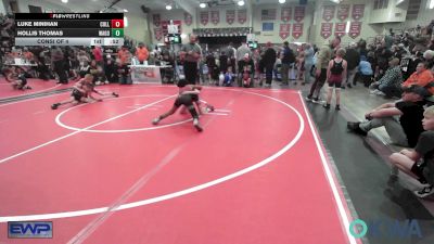 67 lbs Consi Of 4 - Luke Minihan, Collinsville Cardinal Youth Wrestling vs Hollis Thomas, Wagoner Takedown Club