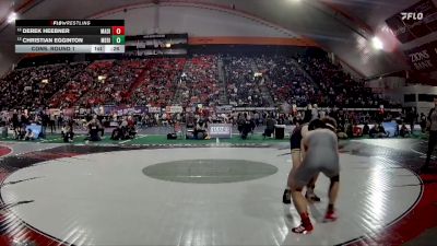 6A 150 lbs Cons. Round 1 - Derek Heebner, Madison vs Christian Egginton, Meridian