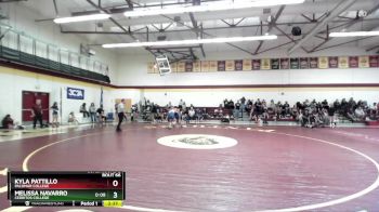 136 lbs Cons. Round 2 - Melissa Navarro, Cerritos College vs Kyla Pattillo, Palomar College