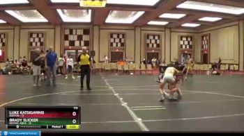 115 lbs Finals (8 Team) - Luke Katsigannis, Buxton vs Brady Slicker, Revival Aqua