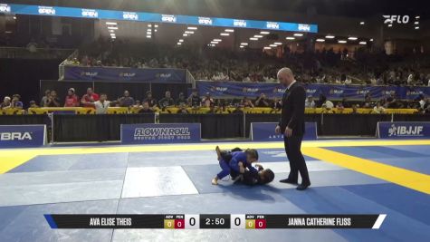 Janna Catherine Fliss vs Ava Elise Theis 2026 Pan Kids Jiu-Jitsu IBJJF Championship