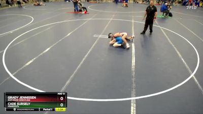 120 lbs Quarterfinal - Cade Sursely, Minnesota vs Grady Jennissen, Rum River Wrestling