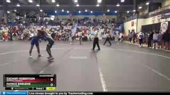 160 lbs Quarterfinal - Patrick Bindjeme, Gilman School vs Zachary Robertson, DeMatha Catholic