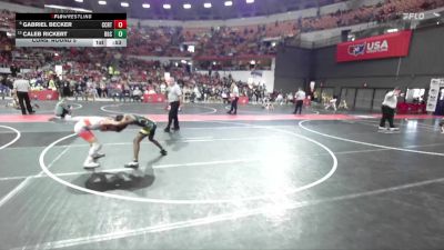 91 lbs Cons. Round 5 - Caleb Rickert, BGC vs Gabriel Becker, Slinger