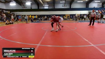 125 lbs Quarterfinal - Brian McCaw, Muhlenberg College vs Alex Reed, Unattached