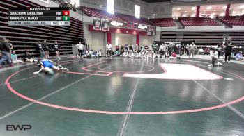 100 lbs Semifinal - Gracelyn Lickliter, Perry Girls Wrestling Club vs MaeKayla Harjo, Berryhill High School