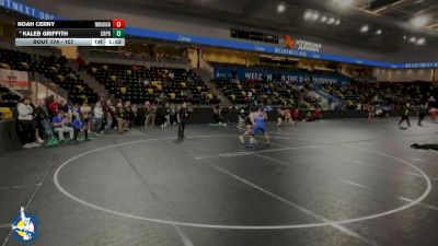 157 lbs Champ. Round 1 - Noah Cerny, Woodstock (Marian) vs Kaleb Griffith, Creighton Preparatory School