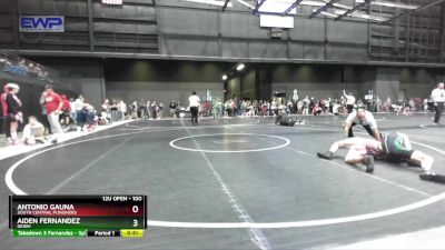 100 lbs Cons. Round 3 - Aiden Fernandez, Derby vs Antonio Gauna, South Central Punishers