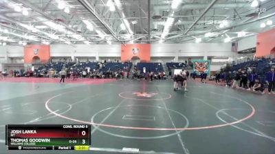 285 lbs Cons. Round 5 - Josh Lanka, RIT vs Thomas Goodwin, Williams College