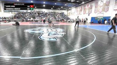 100 Girls Cons. Round 2 - Jennessa Ubence, Brawley vs Hope Long, Scripps Ranch