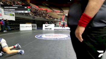 Cadet Boys Lower - 113 lbs Cons. Round 4 - Lucas Hernandez, Driller Wrestling Club vs Lucas Mendez