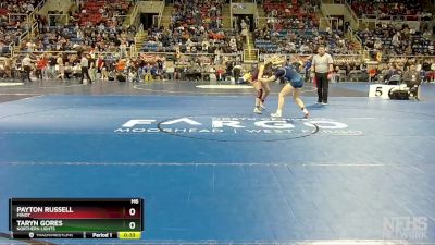 130 lbs Cons. Round 3 - Payton Russell, Minot vs Taryn Gores, Northern Lights