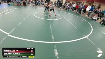 140 lbs Semifinal - Benjamin Iturrino, Carrollton Thunder Wrestling vs Everett Zeitler, Aviators Wrestling