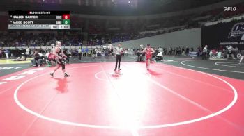 6A Boys 285 lbs Champ. Round 1 - Kallen Saffer, Oregon City Boys vs Jared Scott, Sandy Boys