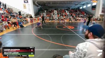 49-53 lbs Semifinal - Braxton Larson, Thermopolis Wrestling Club vs Cayden Dickerson, North Big Horn Rams