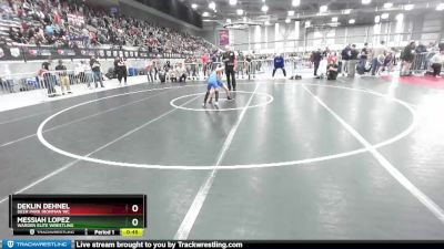 62 lbs Cons. Semi - Deklin Dehnel, Deer Park Ironman WC vs Messiah Lopez, Warden Elite Wrestling