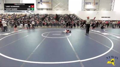 62 lbs 5th Place Match - Wyatt Eamer, Black Belt Wrestling Academy vs Grey Schrader, HF-L Wrestling