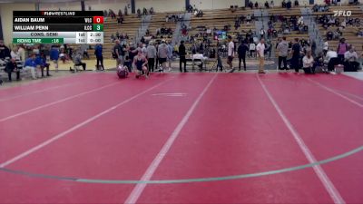 149 lbs Cons. Semi - Aidan Baum, Wisconsin-La Crosse vs William Penn, Iowa Lakes Community College