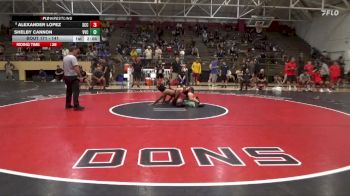 141 lbs Cons. Round 3 - Alexander Lopez, Sacramento City College vs Shelby Cannon, Victor Valley College