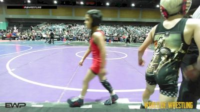 52 lbs Semifinal - Teagan Stearns, Pomona Elite vs Cameron Meredith, Red Star Wrestling Academy
