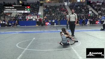 52 lbs Cons. Semi - Gabriel Dugan, Kansas YG vs Felix Black, Team Lightning