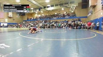 120lbs Cons. Round 2 - Tahira Lehman, Juanita (Girls) vs Bailee Fairbanks, Battle Ground (Girls)