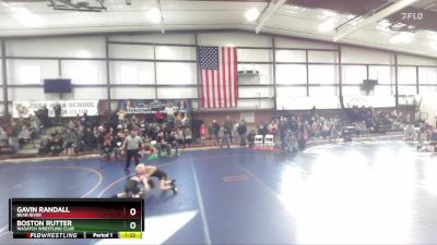 95 lbs Champ. Round 1 - Boston Rutter, Wasatch Wrestling Club vs Gavin Randall, Bear River