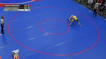 110 lbs Consi Of 16 #1 - Landen Cunningham, Reynolds vs Benjamin Thomson, West Allegheny