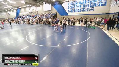 55 lbs Semifinal - Oakley Fredrickson, Sanderson Wrestling Academy vs Daxton Shelley, Champions Wrestling Club