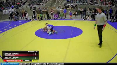 70 lbs Round 3 - Zayley Skaggs, Viper Wrestling vs Joelen Larsen, The Pride Mat Club