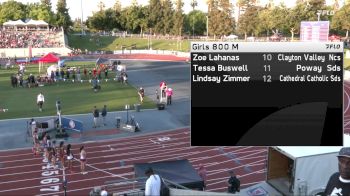 High School Girls' 800m Varsity, Finals