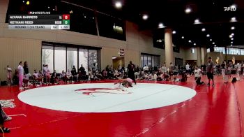 100 lbs Round 1 (16 Team) - Alyana Barreto, Intergalactic Angels vs Keyhani Reed, Mat Clash Beast Mode