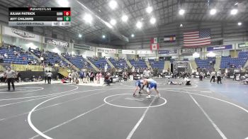 132 lbs Quarterfinal - Julian Patrick, Gunnison vs Jett Childers, Nebraska Elite
