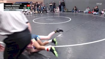 94 lbs Semifinal - Aurora Hernandez, Fighting Squirrels Wrestling Club vs Blayklee Pincock, Thunder Ridge Outlaws Wrestling Club