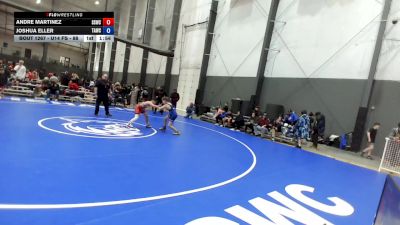 U14 FS - 92 lbs Cons. Semis - Andre Martinez, Sua Sponte Wrestling Club vs Joshua Eller, Team Aggression Wrestling Club