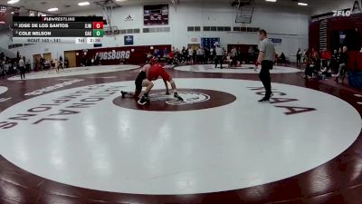 141 lbs Cons. Round 2 - Jose De Los Santos, St. Johns (mn) vs Cole Nelson, Carthage College