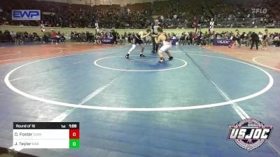 140 lbs Round Of 16 - Dominic Foster, Cushing Tigers vs Jake Taylor, Raw Wrestling Club