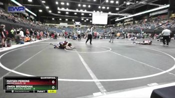 105 lbs Quarterfinal - Owen Brenneman, SlyFox Wrestling Academy vs Maysen Perkins, Greater Heights