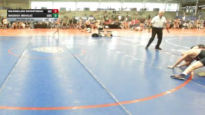 106 lbs Round Of 64 - Maximillian Shvartsman, Doughboy Black - HSB vs Maddox Mehalic, All American Wrestling Club - HSB