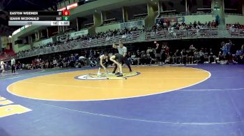 120 lbs 2nd Wrestleback (16 Team) - Izaius McDonald, Cheyenne East vs Easton Weidner, Doniphan-Trumbull