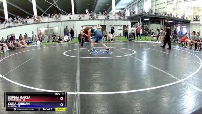 108 lbs Round 3 (8 Team) - Sophia Garza, Washington vs Cora Jordan, Illinois