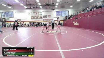 170 lbs Semifinal - Isabel Foster, BENTON vs Maddie Welch, RAYMORE PECULIAR