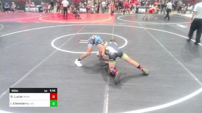 95 lbs Quarterfinal - Brayden Lucier, Bear Cave WC vs Imauri Eikenberry, Juic3 Acad3my