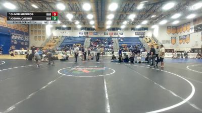 126 Gold 5th Place Match - Oliver Mederos, Braddock vs Joshua Castro, Braddock