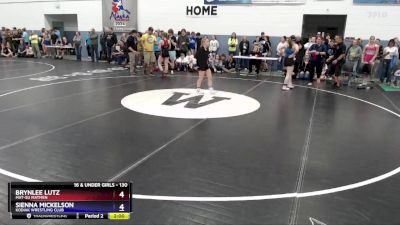 130 lbs 1st Place Match - Brynlee Lutz, Mat-Su Matmen vs Sienna Mickelson, Kodiak Wrestling Club