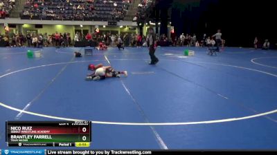 50 lbs Quarterfinal - Brantley Farrell, Team Nazar vs Nico Ruiz, Sebolt Wrestling Academy