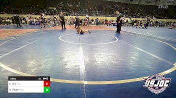 70 lbs Quarterfinal - Cole Nix, Plainview Youth Wrestling Club vs Kadrian Pruitt, RSA RedStorm